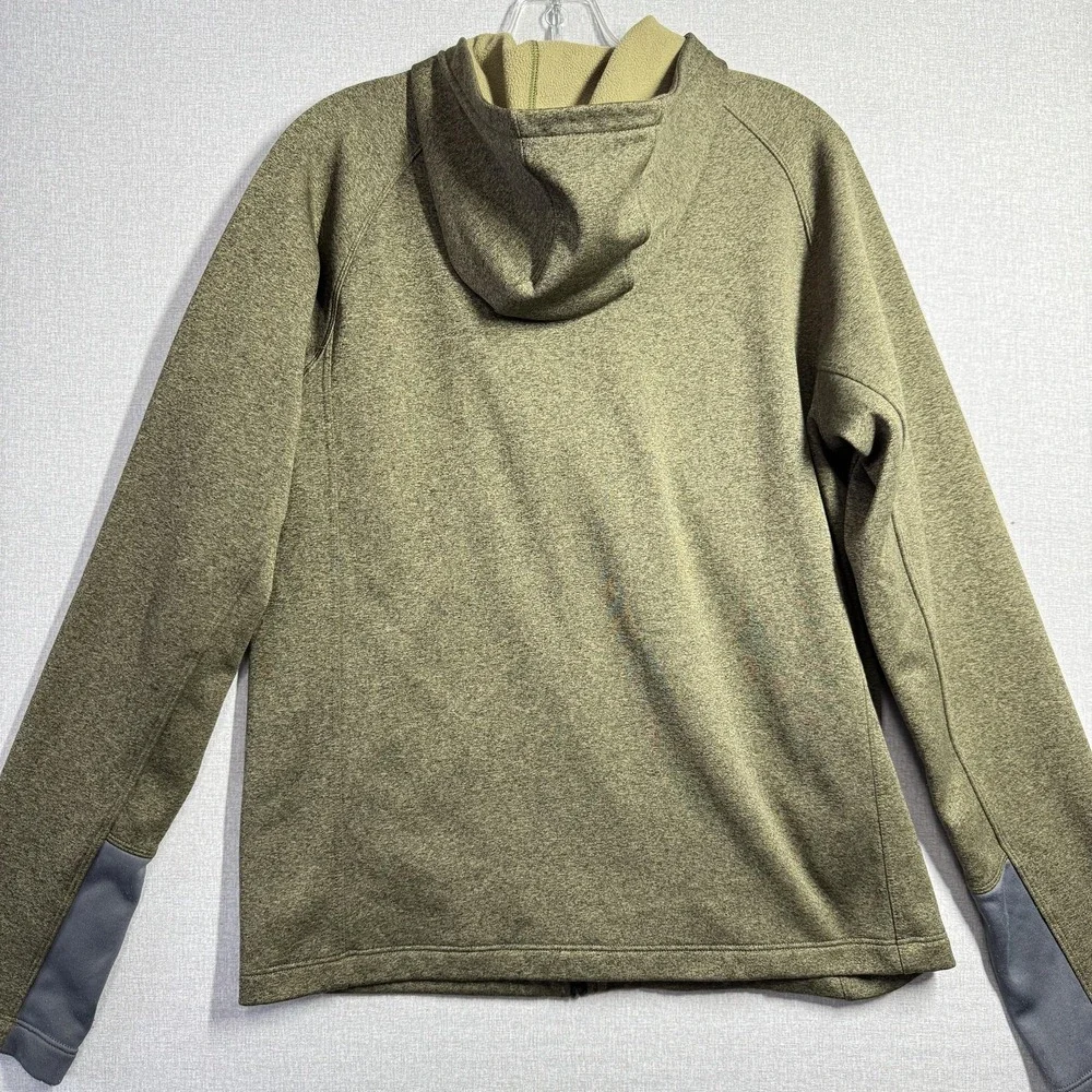 The North Face Jacket Mens Medium Green Hooded‎ Full Zip Outdoor A4G2